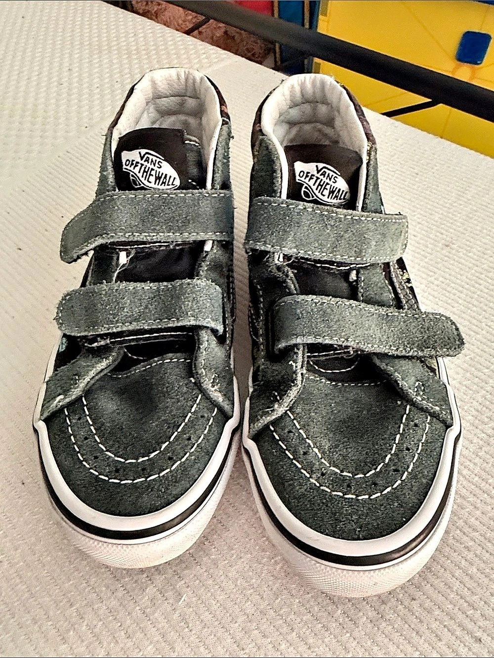 Vans Kids Sk8-Mid Reissue V Glow Dino Skeleton Sneakers